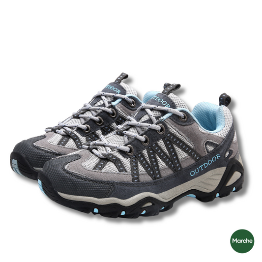 Chaussure de sport respirante -Gris/ bleu
